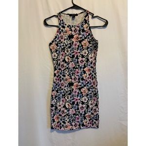 Forever 21 Floral Tank Top Dress Slim Fit Size S